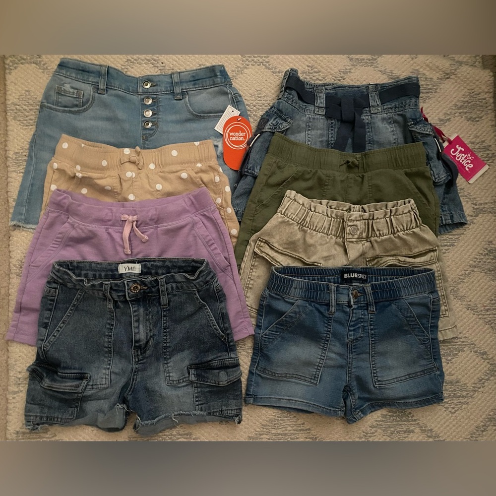 Bundle - Size 7 & 8 Mixed Girls Bottoms Pack